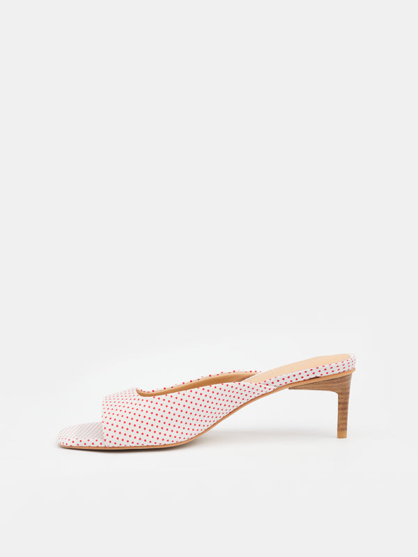 Sol Sana Tutu Mule Red Polka Dot