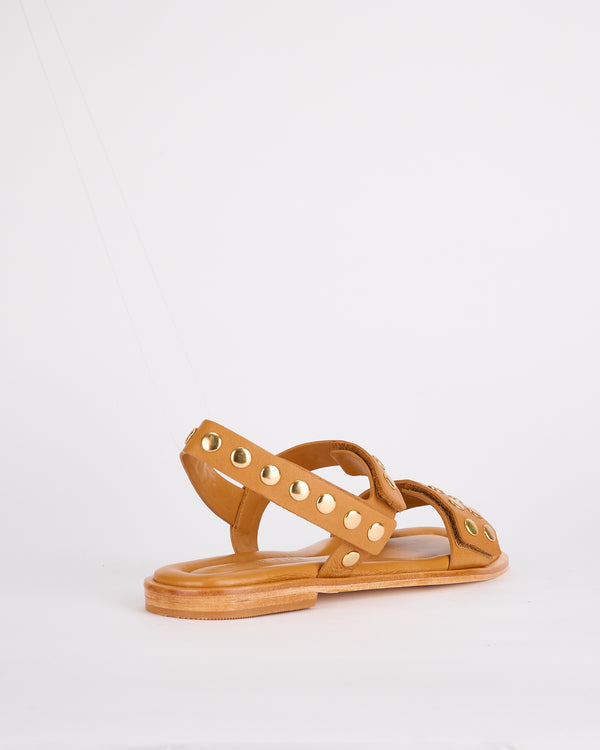 Sol Sana Vella Sandal Deep Tan / Gold