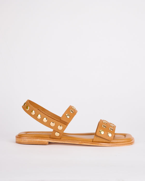 sol sana Vella Sandal Deep Tan / Gold