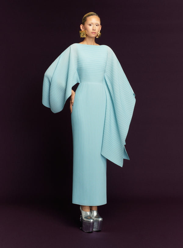 Solace London The Adami Maxi Dress In Arctic Blue