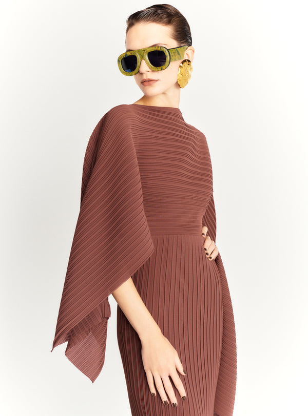 Solace London The Adami Maxi Dress In Mocha