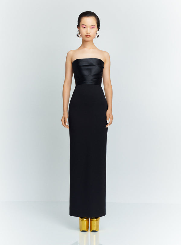 Solace London The Afra Maxi Dress In Black