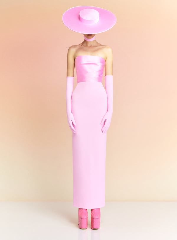 Solace London The Afra Maxi Dress In Blush