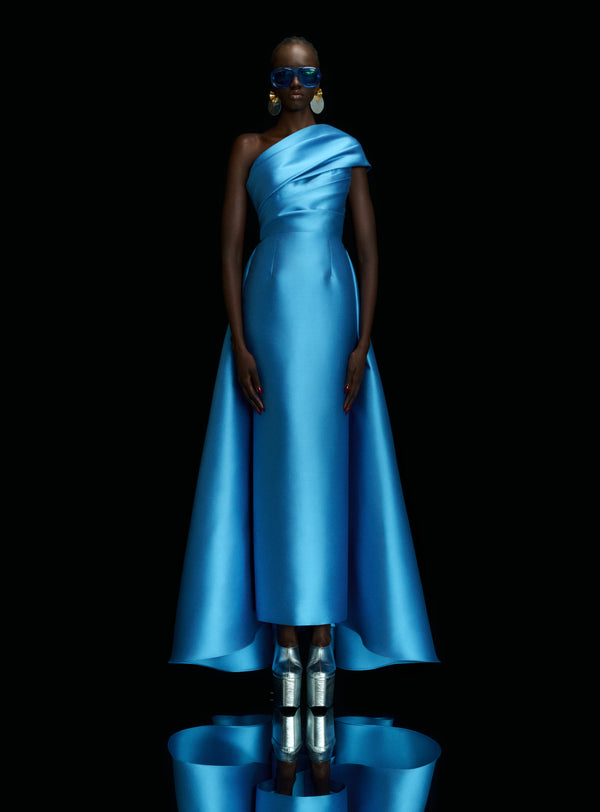 Solace London The Alba Maxi Dress In Cornflower