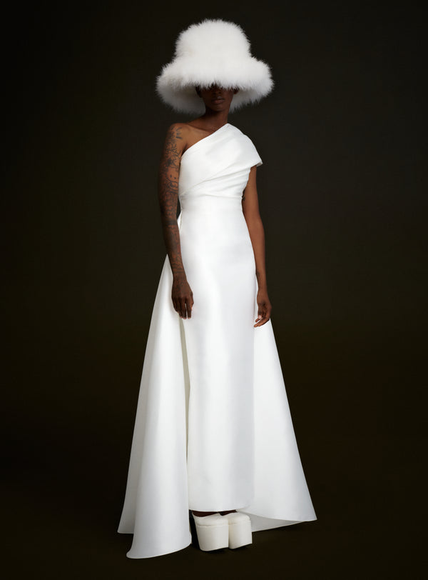 Solace London The Alba Maxi Dress In Cream