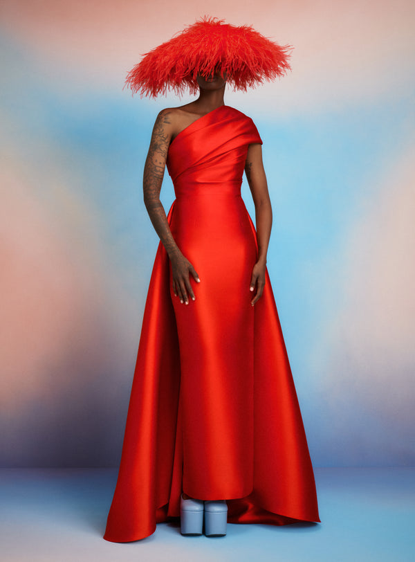 solace london The Alba Maxi Dress in Red