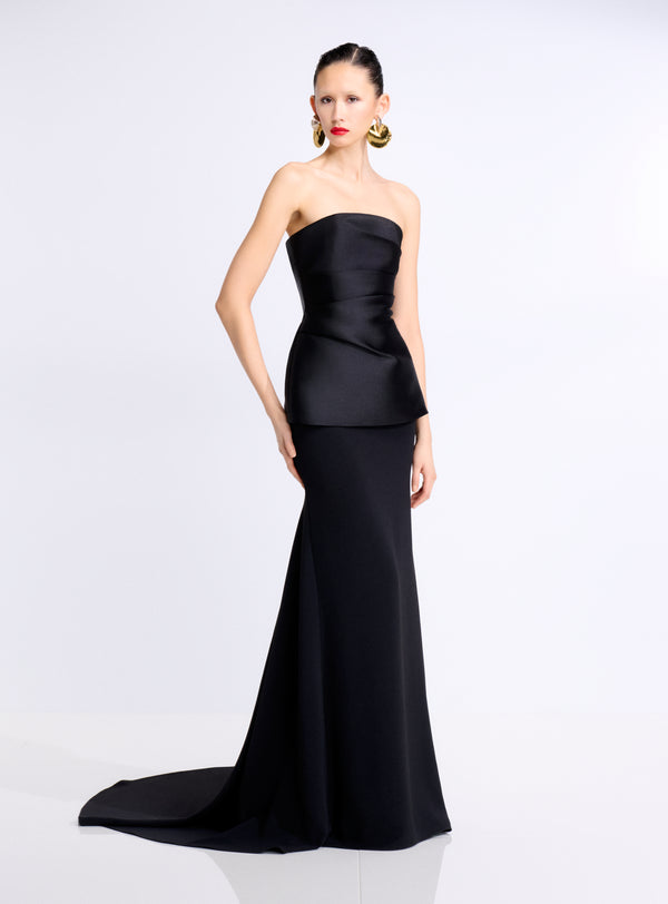 solace London The Alia Maxi Dress In Black