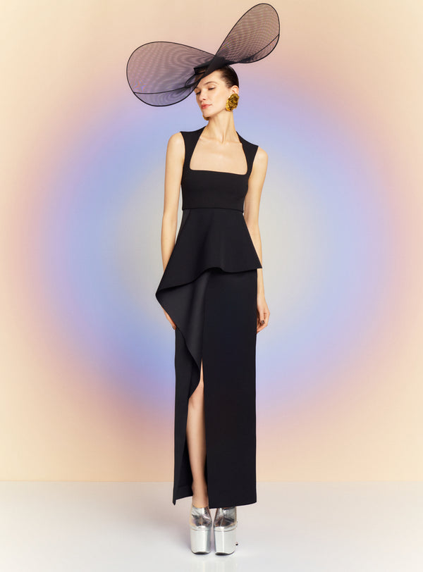 Solace London The Ally Maxi Dress In Black