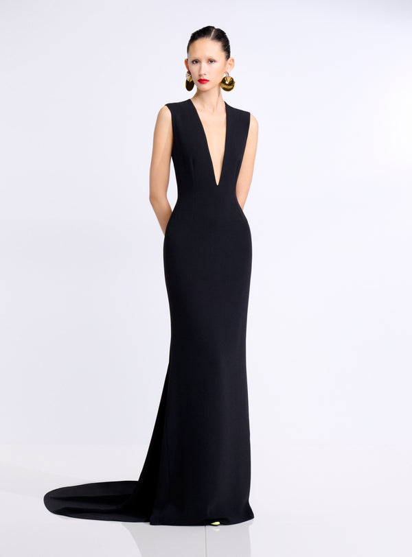 Solace London The Althea Maxi Dress In Black
