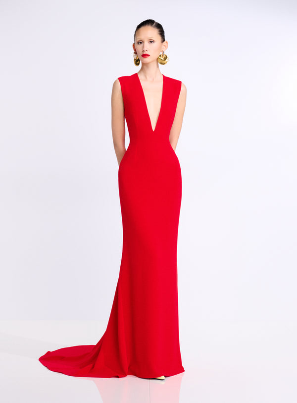 Solace London The Althea Maxi Dress In Red