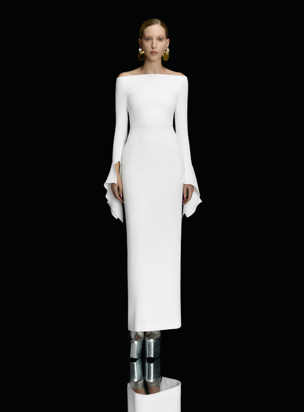 Solace London The Amalie Maxi Dress In Cream