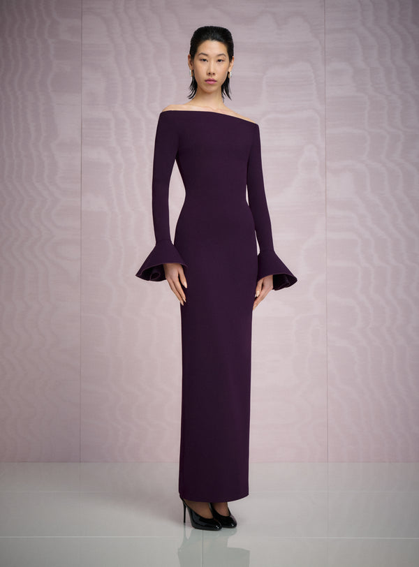 solace london The Anica Maxi Dress in Plum