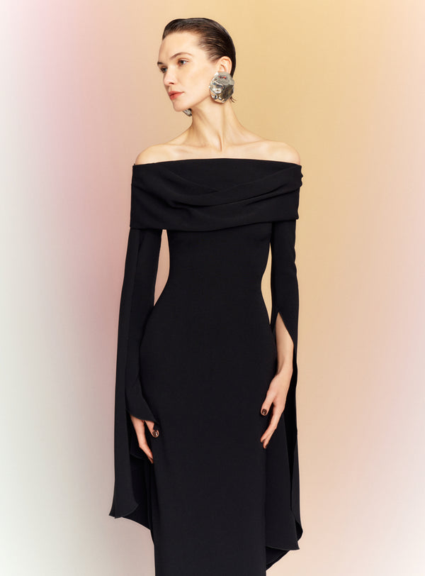 solace london The Arden Maxi Dress in Black