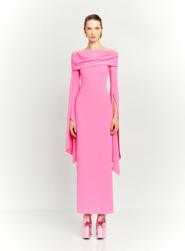 solace london The Arden Maxi Dress in Light Pink