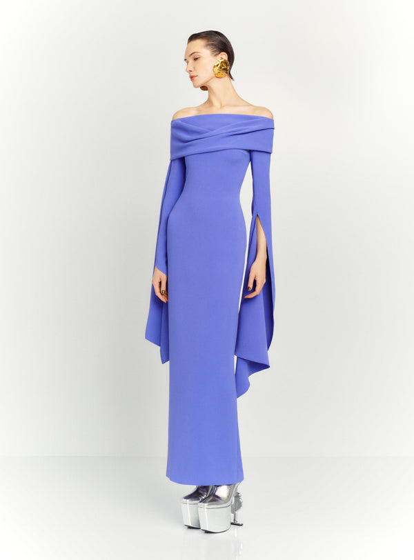 solace london The Arden Maxi Dress in Periwinkle