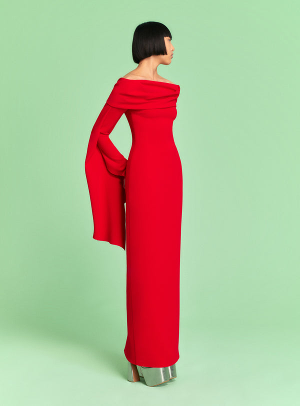 Solace London The Arden Maxi Dress In Red