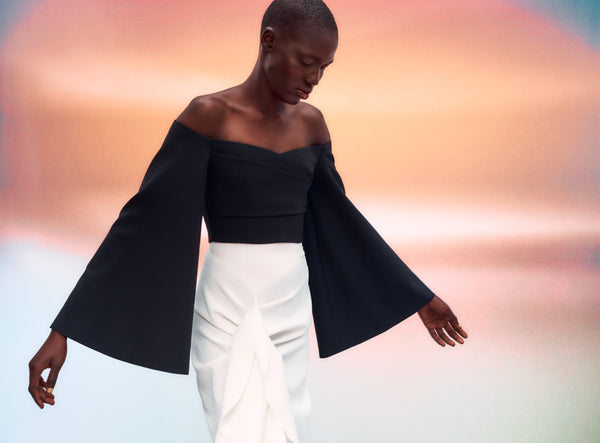 solace london The Asten Top in Black