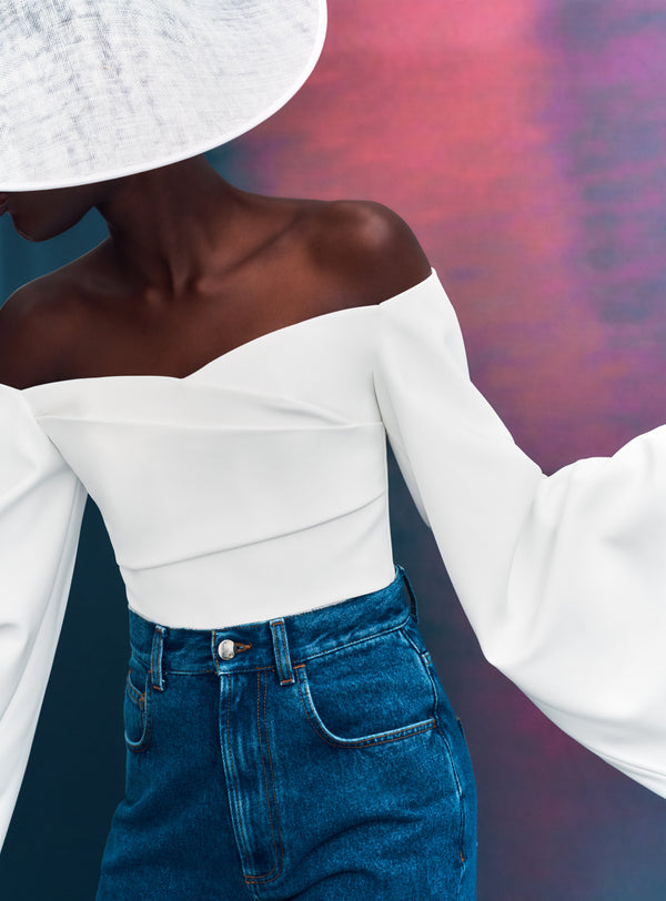 solace london The Asten Top in Cream