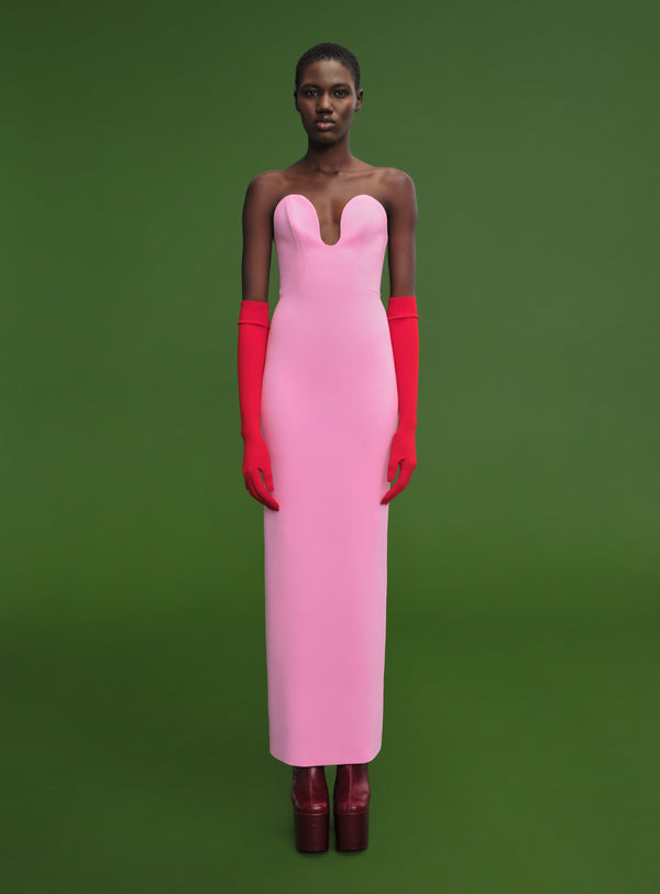 solace london The Audrey Maxi Dress in Bubblegum