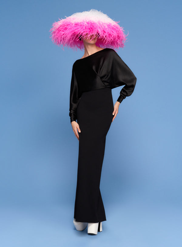 Solace London The Aurora Maxi Dress In Black