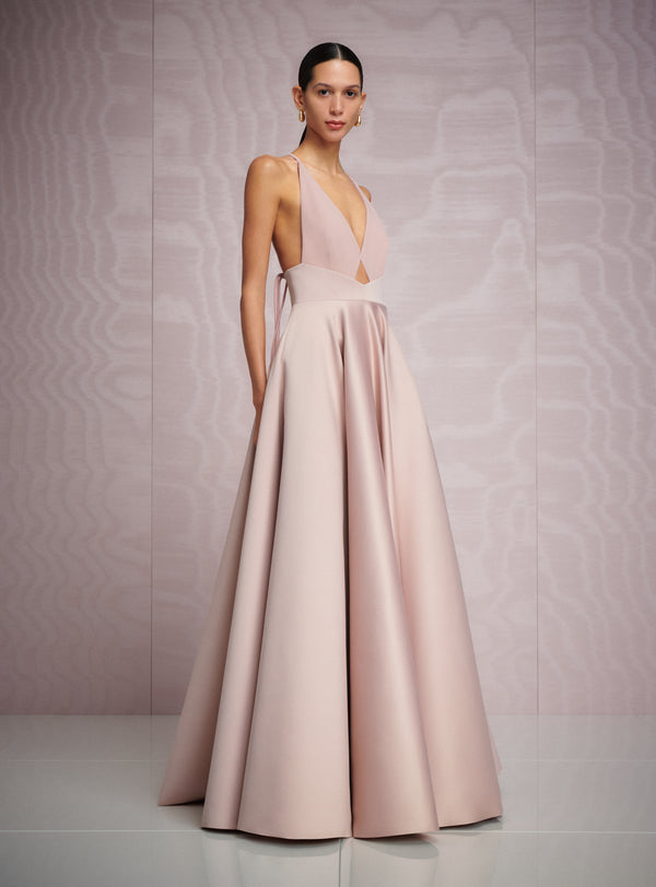 Solace London The Avallon Maxi Dress In Oyster