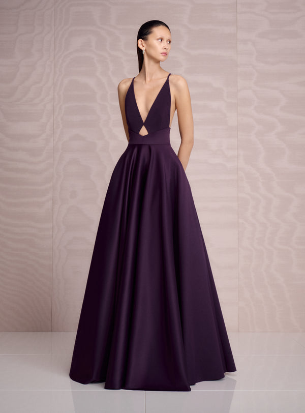 solace london The Avallon Maxi Dress in Plum