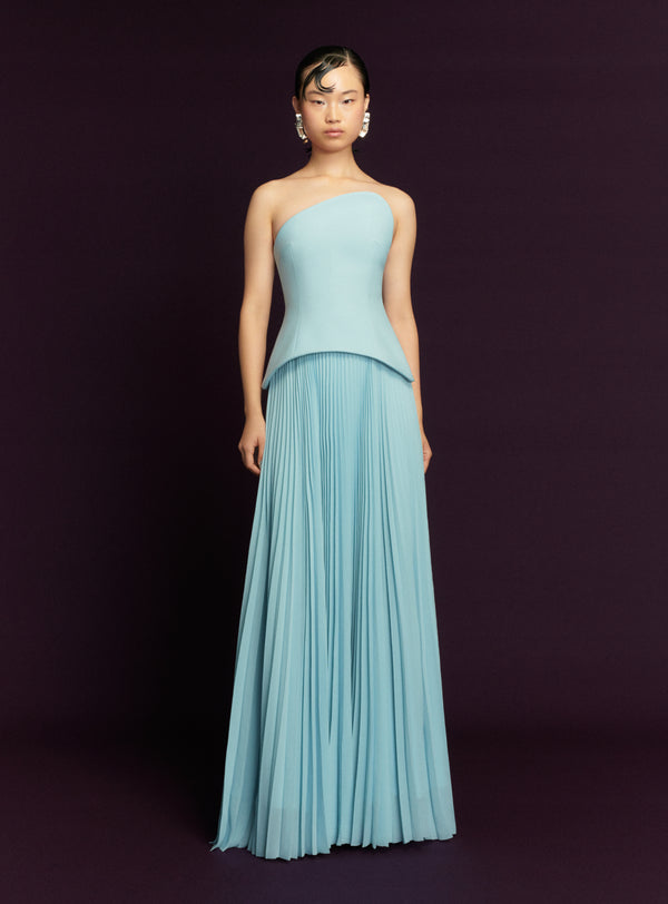 Solace London The Britt Maxi Dress In Arctic Blue