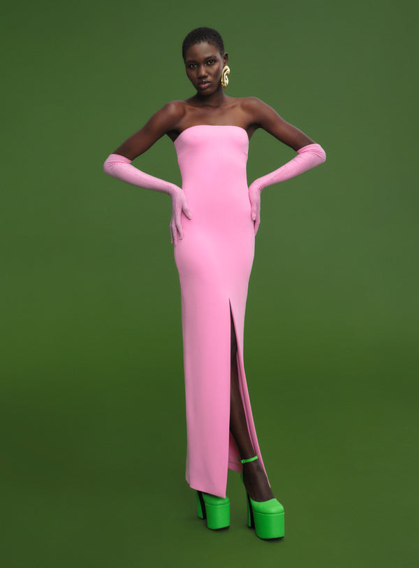 Solace London The Bysha Maxi Dress In Bubblegum