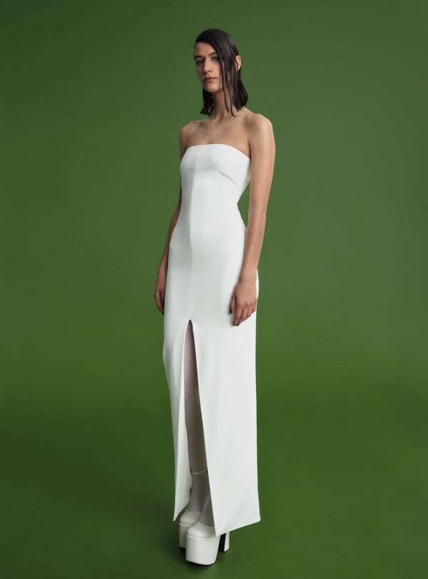 Solace London The Bysha Maxi Dress In Cream