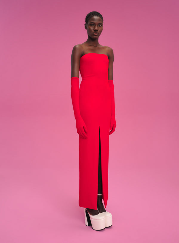 Solace London The Bysha Maxi Dress In Red