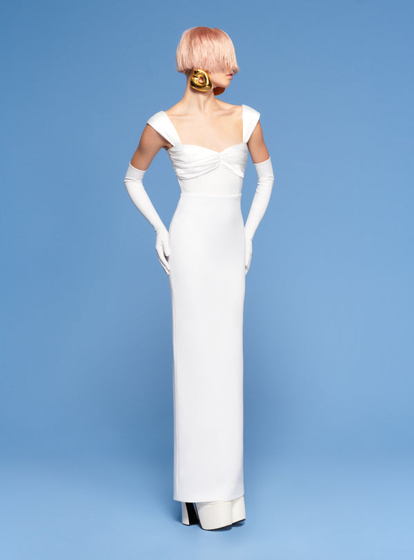 Solace London The Calluna Maxi Dress In Cream