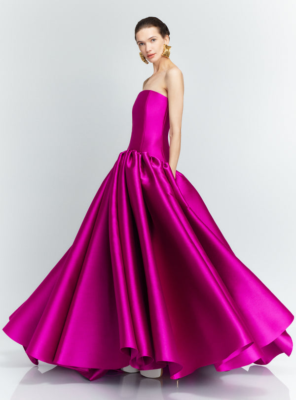 solace london The Cassias Maxi Dress in Fuchsia