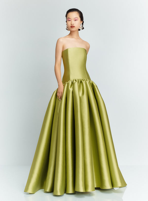 solace london The Cassias Maxi Dress in Pear Green