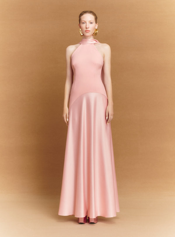 solace london The Cece Maxi Dress in Putty Pink