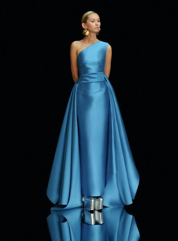 Solace London The Charo Maxi Dress In Cornflower