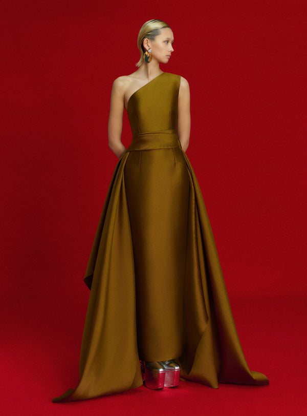 solace london The Charo Maxi Dress in Gold