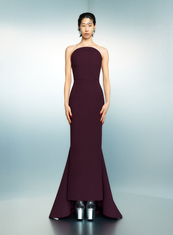 Solace London The Citra Maxi Dress In Raisin