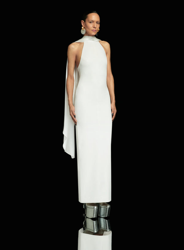 Solace London The Dahlia Maxi Dress In Cream