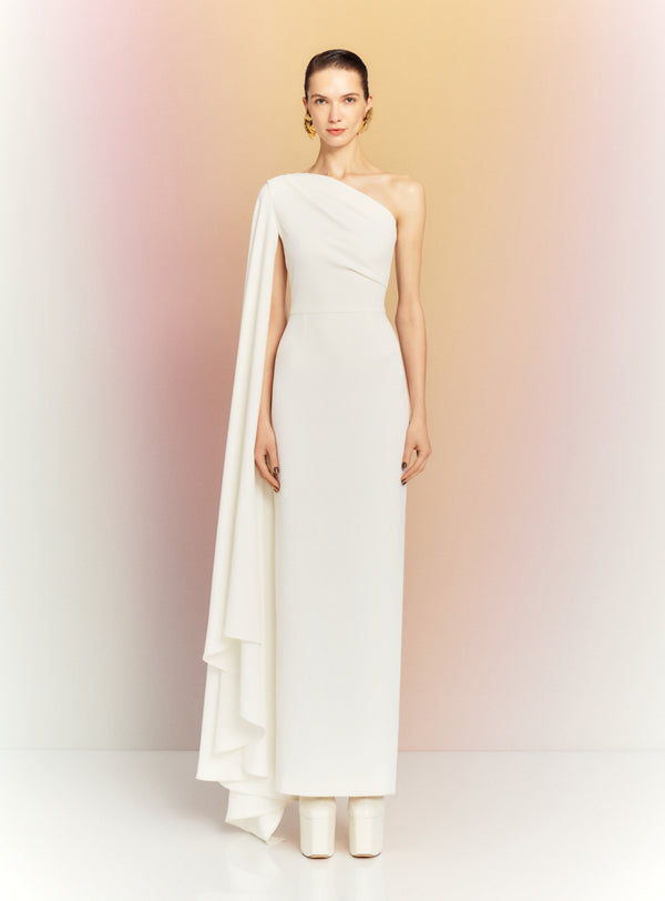 solace london The Daria Maxi Dress in Cream