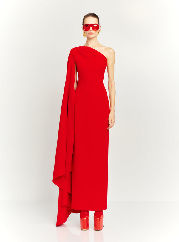 Solace London The Daria Maxi Dress In Red