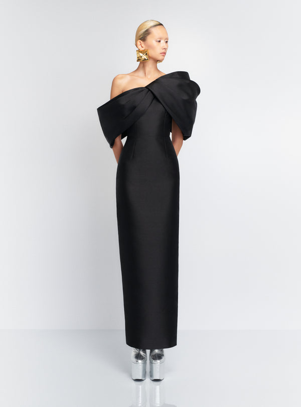 Solace London The Davina Maxi Dress In Black