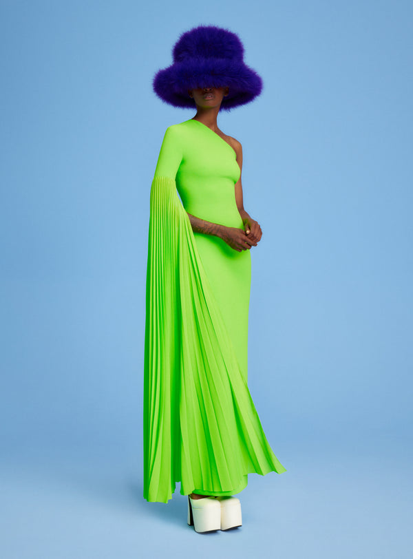 solace london The Delia Maxi Dress in Lime