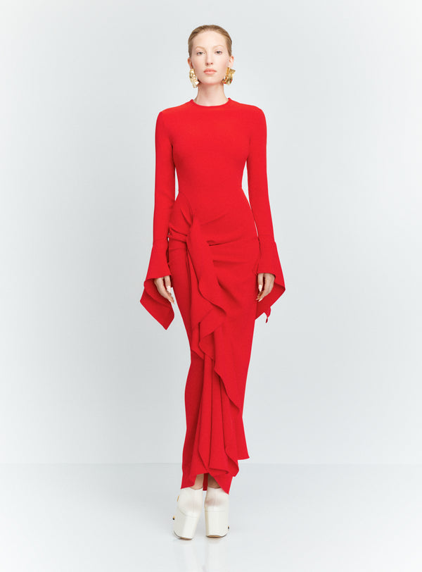 Solace London The Della Maxi Dress In Red