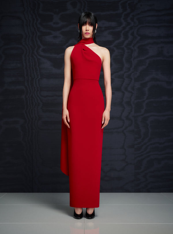 solace london The Demi Maxi Dress in Crimson Red
