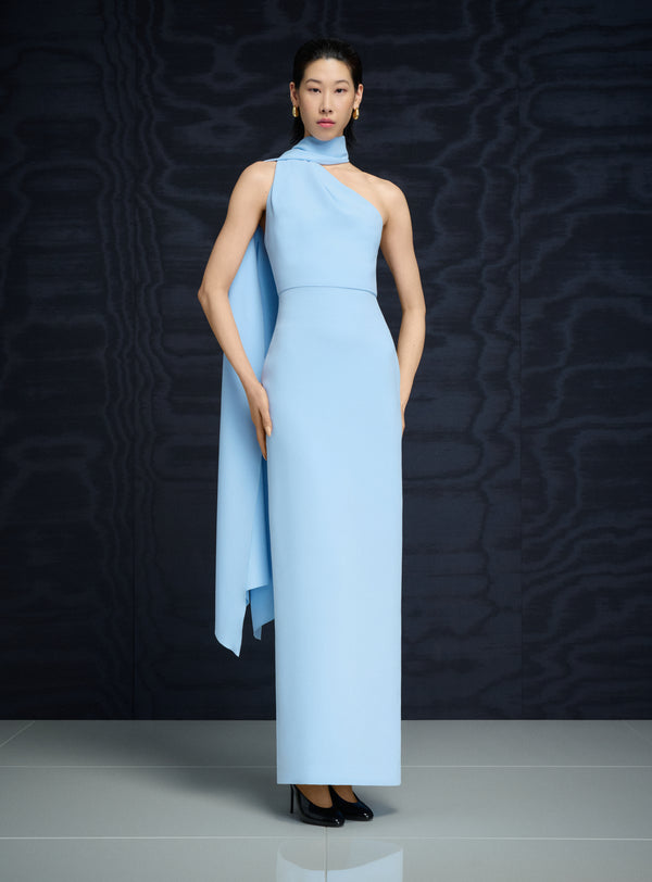 Solace London The Demi Maxi Dress In Ice Blue