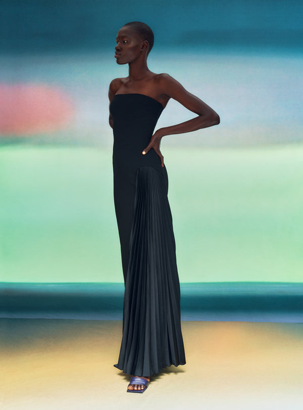 Solace London The Dolly Maxi Dress In Black