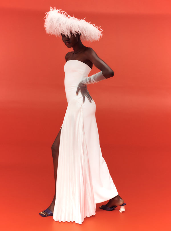 Solace London The Dolly Maxi Dress In Cream