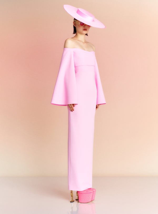 Solace London The Eliana Maxi Dress In Blush