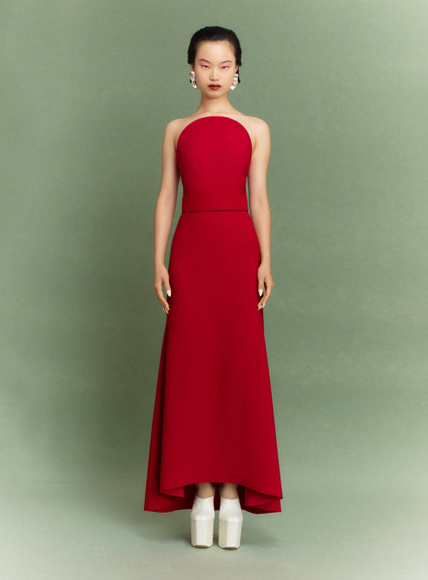 Solace London The Ember Maxi Dress In Ruby