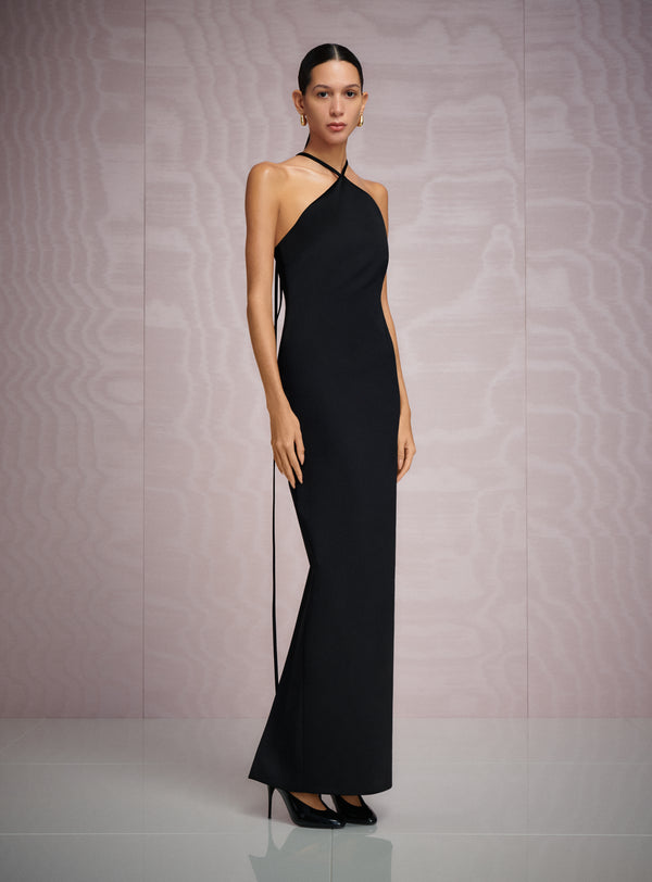 Solace London The Fern Maxi Dress In Black